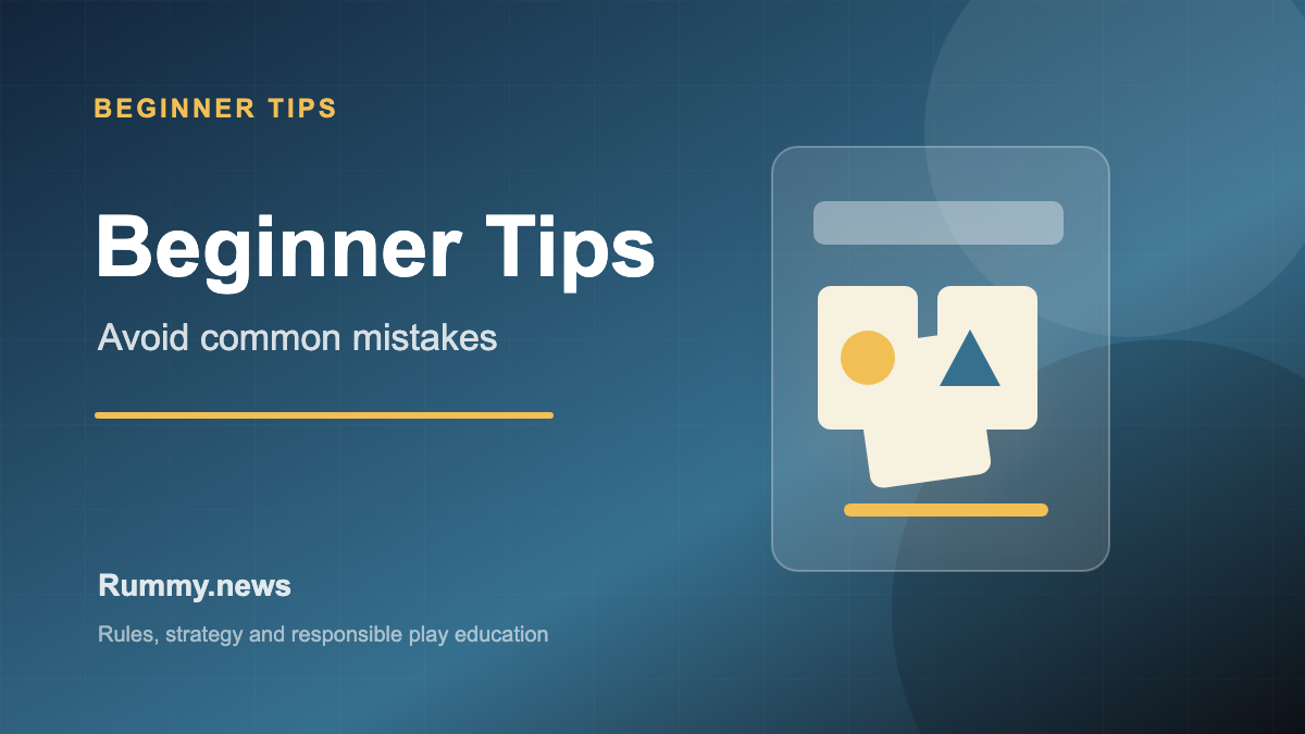 Beginner Rummy Tips: Common Mistakes and Safer Habits