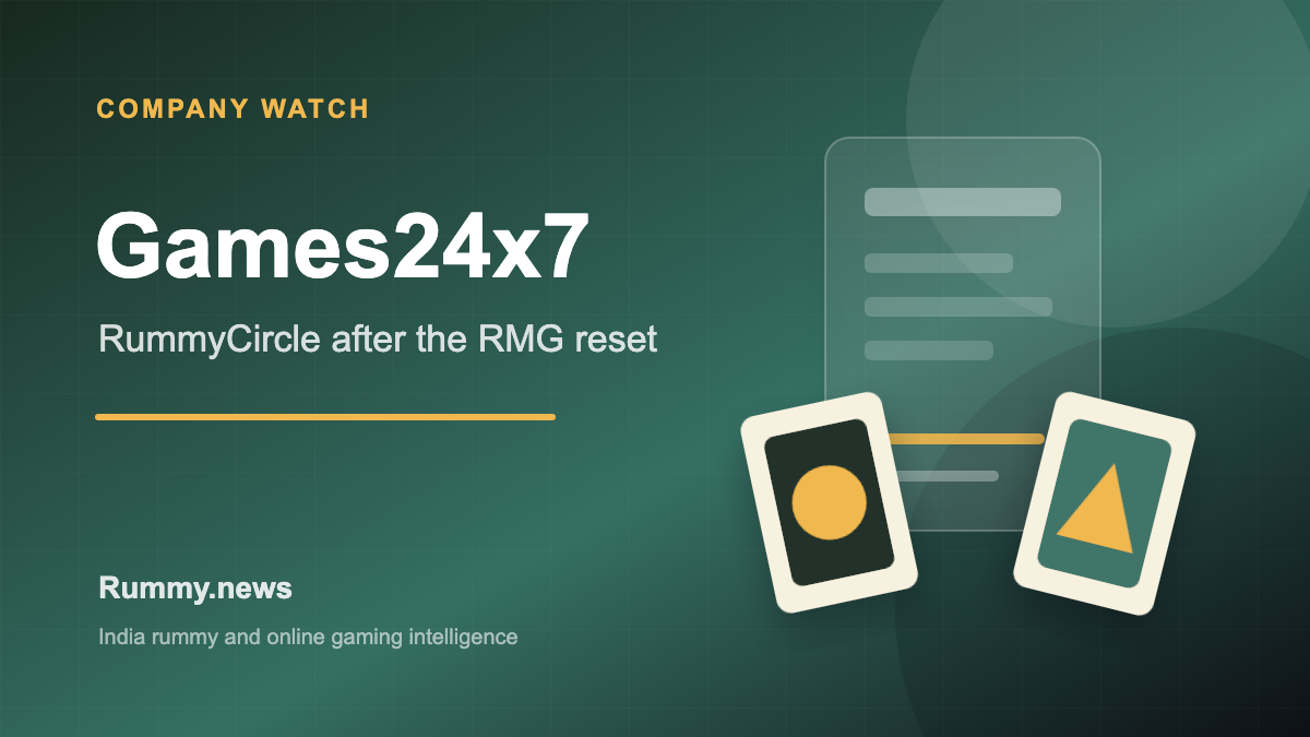 Games24x7 Company Watch: RummyCircle and the Post-RMG Reset