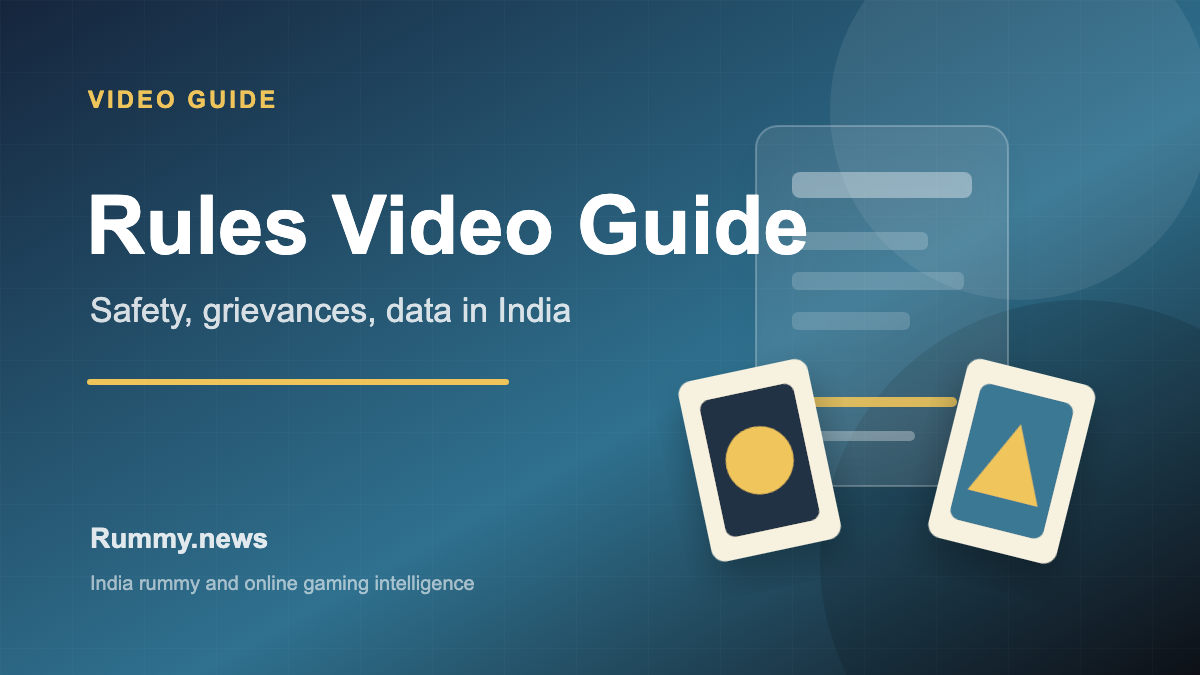Online Gaming Rules 2026 Video Guide: User Safety, Grievances, and Data in India