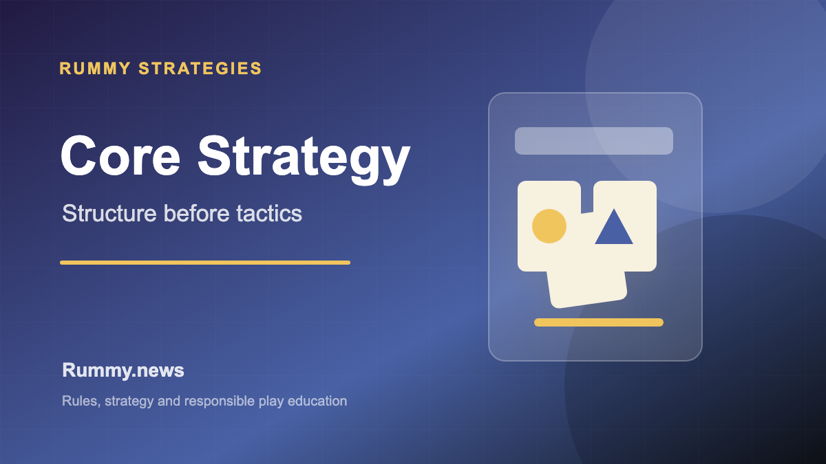 Rummy Strategies: Core Principles Before You Think About Advanced Play