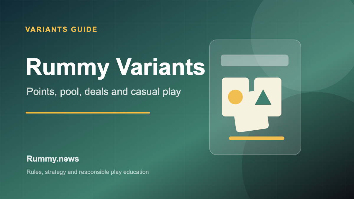 Rummy Variants Explained: Points, Pool, Deals and Casual Formats