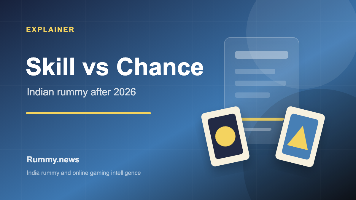 Skill vs Chance in Indian Rummy: What Changed After 2026?