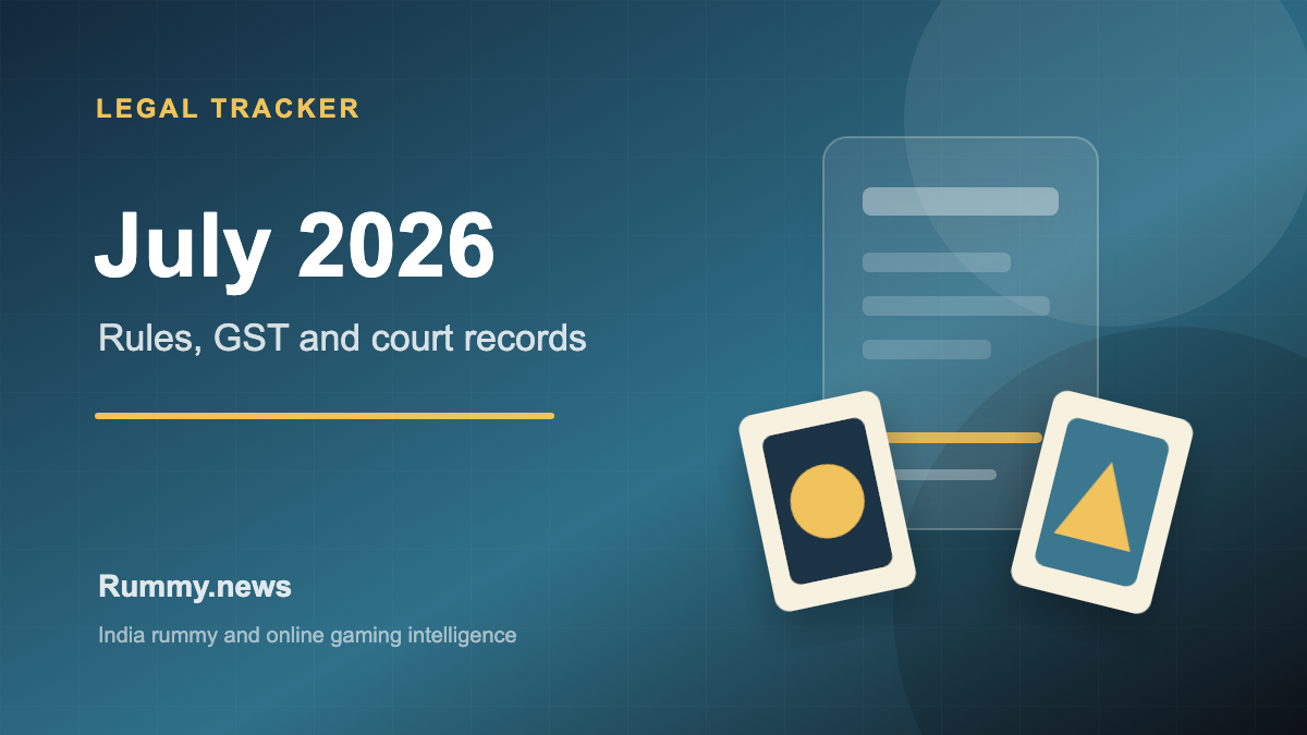 India Online Gaming Legal Tracker: July 2026